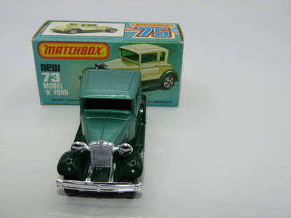 Matchbox Superfast 73C Model A Ford Metallic Green NO WINDOWS