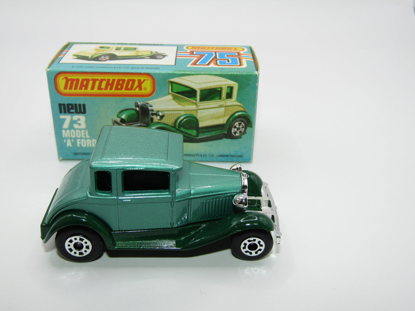 Matchbox Superfast 73C Model A Ford Metallic Green NO WINDOWS