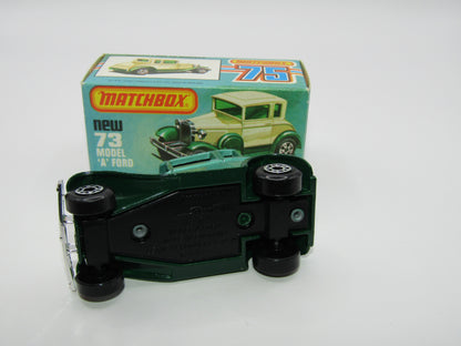 Matchbox Superfast 73C Model A Ford Metallic Green NO WINDOWS