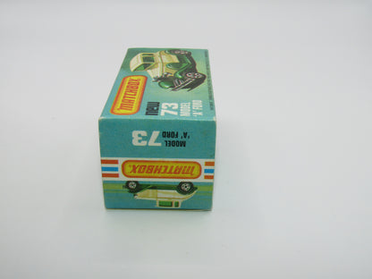 Matchbox Superfast 73C Model A Ford Metallic Green NO WINDOWS