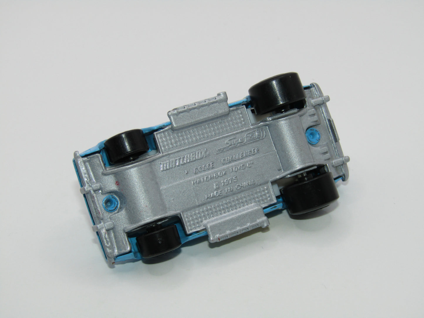 Matchbox Superfast MB1 Dodge Challenger Baby Blue China Base