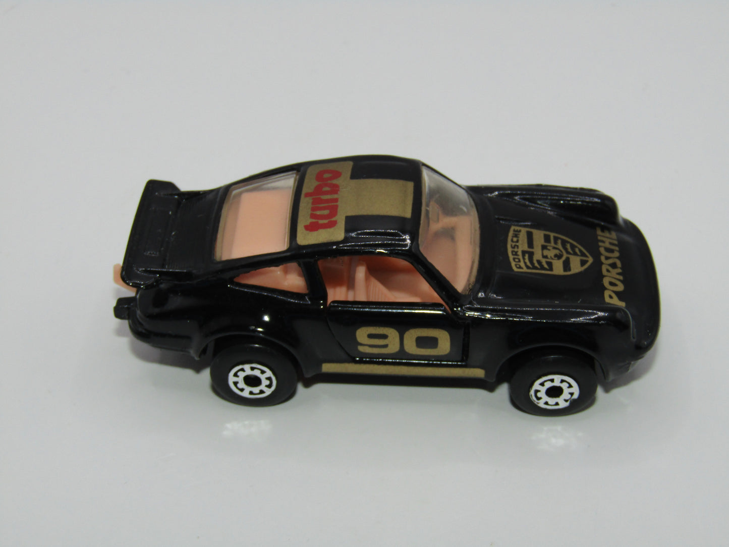 Matchbox Superfast MB3 Porsche Turbo Black PINK Interior Thailand Base