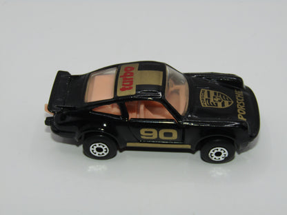 Matchbox Superfast MB3 Porsche Turbo Black PINK Interior Thailand Base