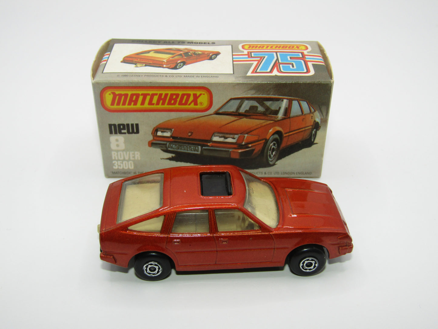 Matchbox Superfast 8D Rover 3500 Bronze, MALTESE CROSS Wheels