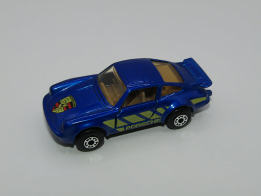 Matchbox Superfast MB3 Porsche Turbo DARK Metallic Blue Macau Base