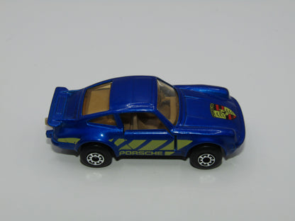 Matchbox Superfast MB3 Porsche Turbo DARK Metallic Blue Macau Base