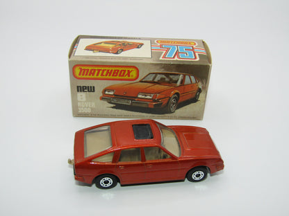 Matchbox Superfast 8D Rover 3500 Bronze, DARK TAN Interior, Dot Dash Wheels