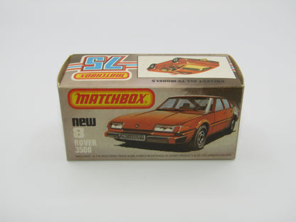 Matchbox Superfast 8D Rover 3500 Bronze, DARK TAN Interior, Dot Dash Wheels