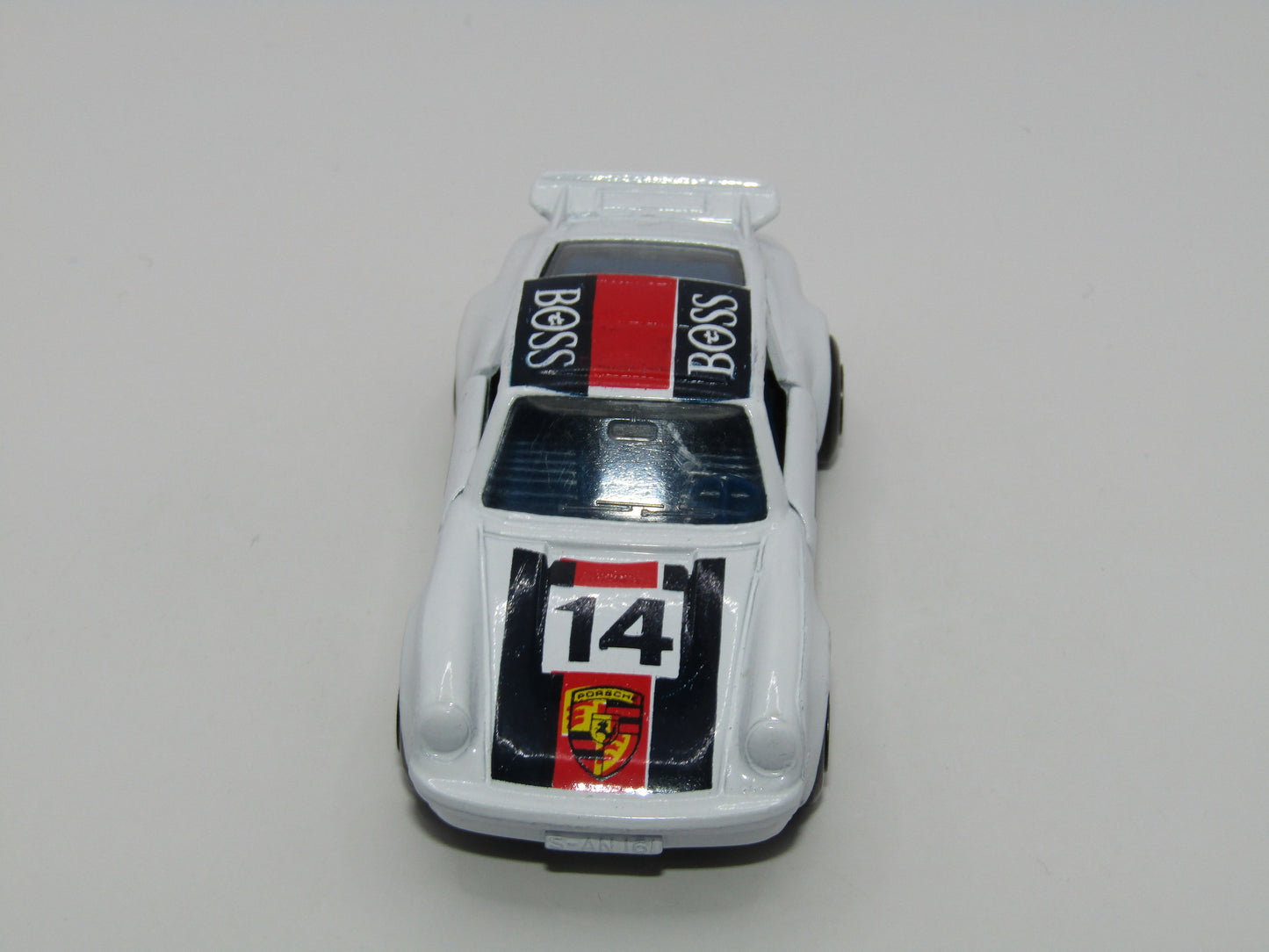 Matchbox Superfast MB3 Porsche Turbo Clear Windows Blue Int Macau Base