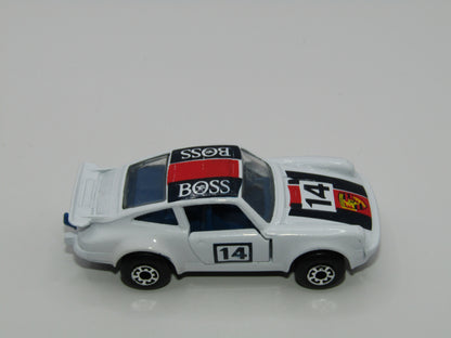 Matchbox Superfast MB3 Porsche Turbo Clear Windows Blue Int Macau Base