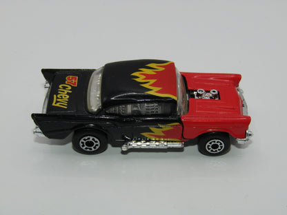 Matchbox Superfast MB4 '57 Chevy Flames Tampo Macau Base