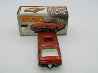 Matchbox Superfast 8D Rover 3500 Bronze, WHITE Interior Dot Dash Wheels