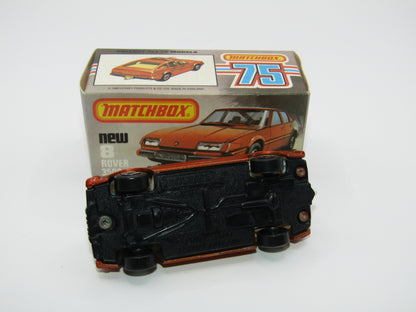 Matchbox Superfast 8D Rover 3500 Bronze, WHITE Interior Dot Dash Wheels