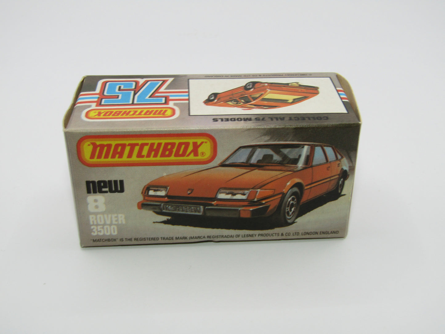 Matchbox Superfast 8D Rover 3500 Bronze, WHITE Interior Dot Dash Wheels