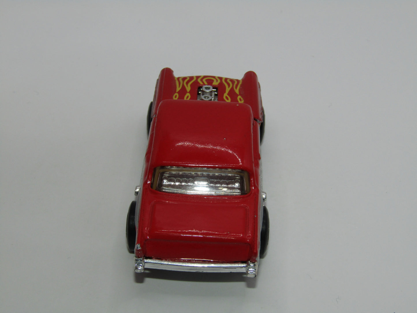 Matchbox Superfast MB4 '57 Chevy Red Flames Tampo Thailand Base