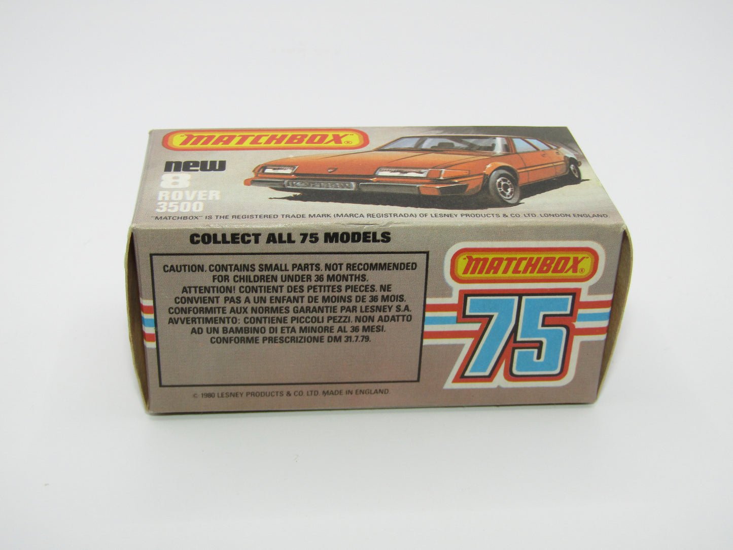 Matchbox Superfast 8D Rover 3500 Bronze, WHITE Interior Dot Dash Wheels
