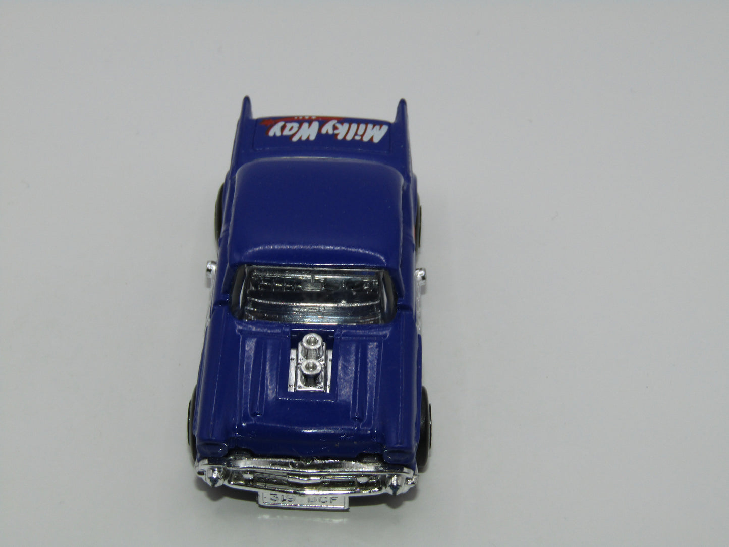 Matchbox Superfast MB4 '57 Chevy Purple Milky Way Tampo Macau Base