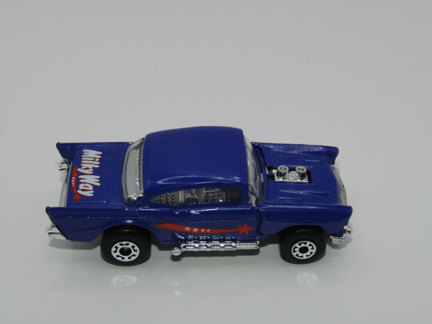 Matchbox Superfast MB4 '57 Chevy Purple Milky Way Tampo Macau Base