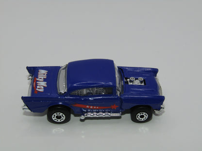 Matchbox Superfast MB4 '57 Chevy Purple Milky Way Tampo Macau Base