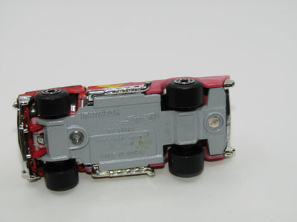 Matchbox Superfast MB4 '57 Chevy Red & Pink Flames Tampo Macau Base