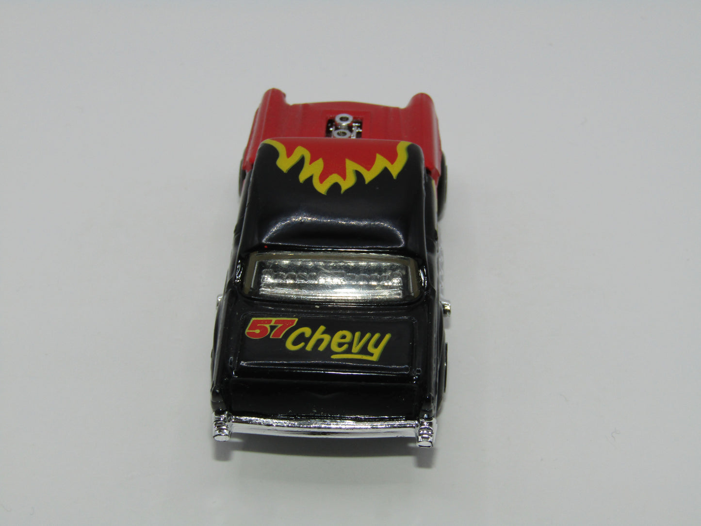 Matchbox Superfast MB4 '57 Chevy Red & Black Flames Tampo THAILAND Base