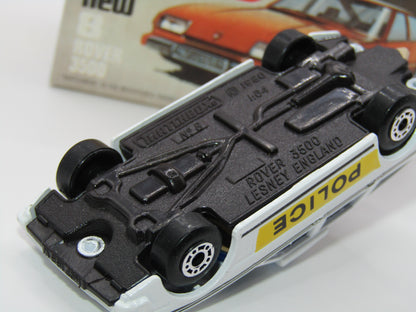 Matchbox Superfast 8F Rover 3500 Police Car DARK BROWN Base, Dot Dash Wheels