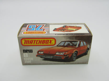 Matchbox Superfast 8F Rover 3500 Police Car DARK BROWN Base, Dot Dash Wheels