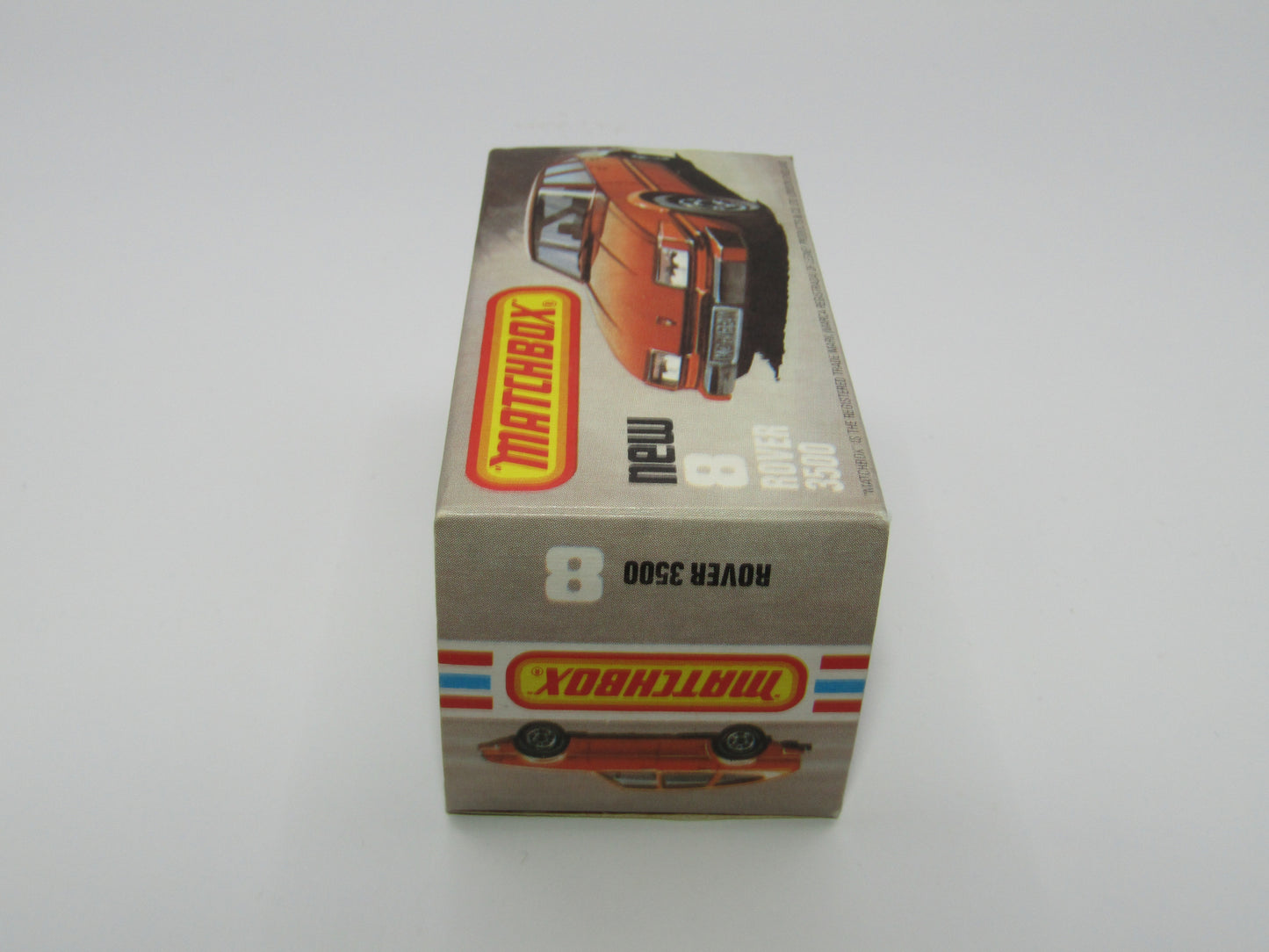 Matchbox Superfast 8F Rover 3500 Police Car DARK BROWN Base, Dot Dash Wheels