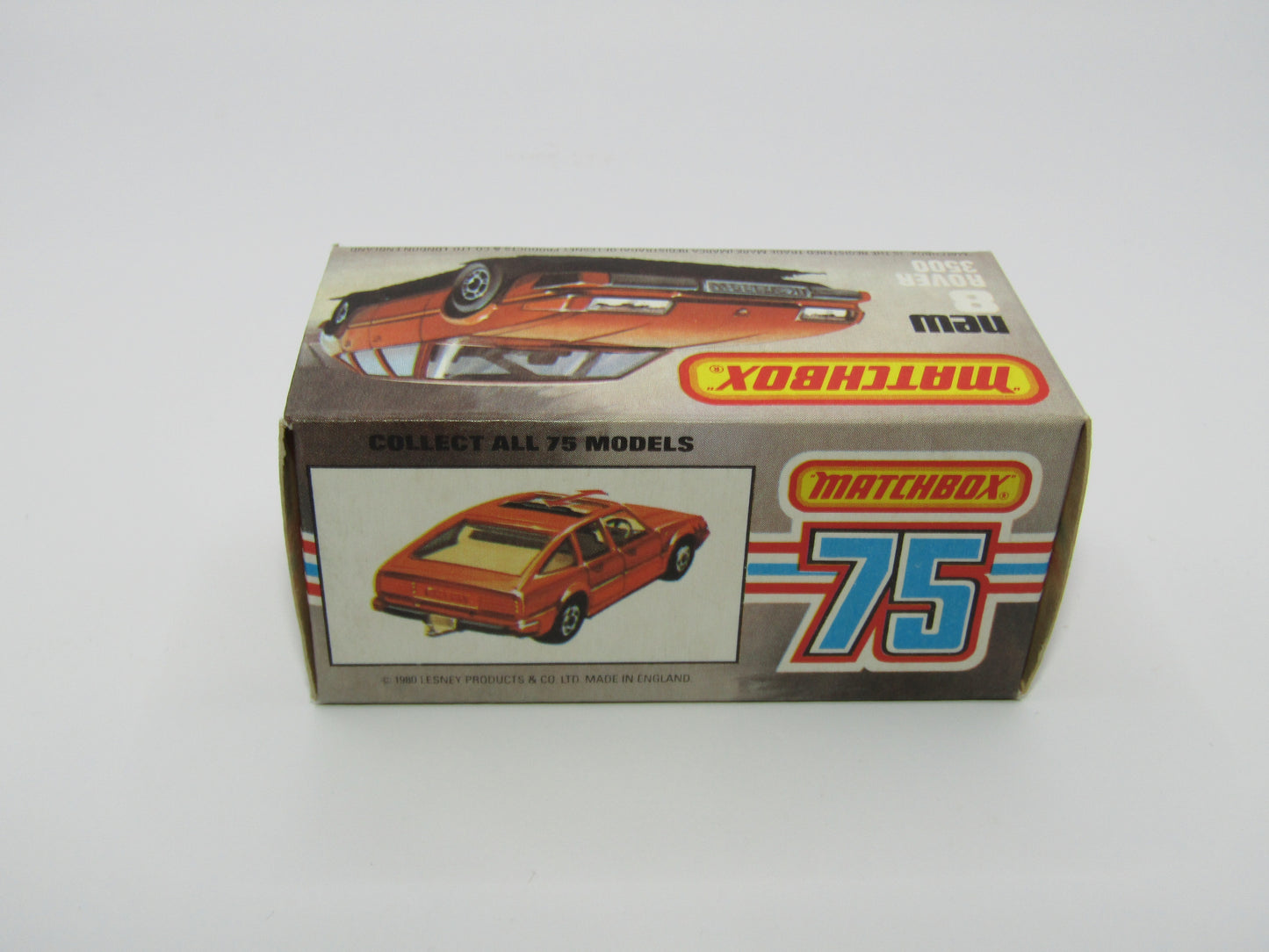 Matchbox Superfast 8F Rover 3500 Police Car DARK BROWN Base, Dot Dash Wheels