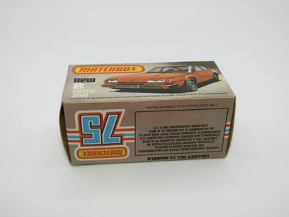 Matchbox Superfast 8F Rover 3500 Police Car DARK BLUE windows BLACK Interior