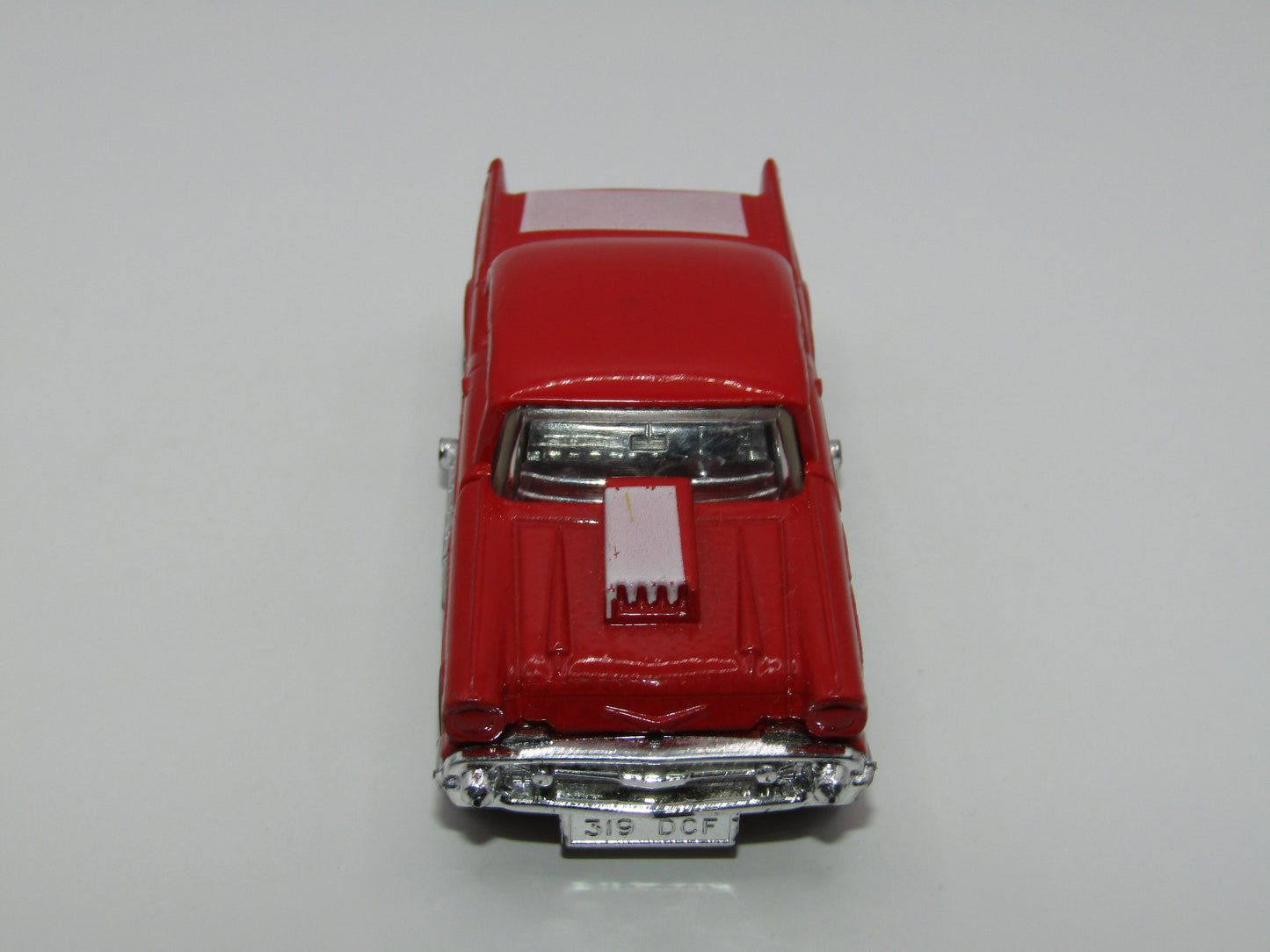 Matchbox Superfast 4D '57 Chevy Red, Unpainted Base