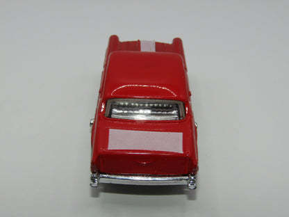 Matchbox Superfast 4D '57 Chevy Red, Unpainted Base