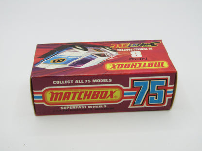 Matchbox Superfast 8C De Tomaso Pantera RED Interior Bonnet Label