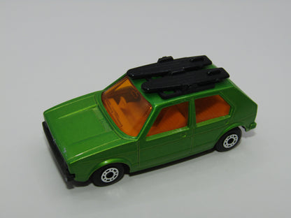Matchbox Superfast 7C VW Golf LIME Green, Satin Black Base