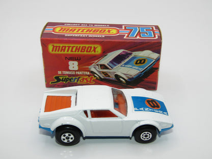 Matchbox Superfast 8C De Tomaso Pantera BABY BLUE Base (Japanese ISO GRIFO body colour)
