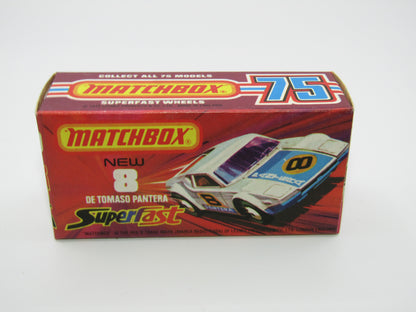 Matchbox Superfast 8C De Tomaso Pantera BABY BLUE Base (Japanese ISO GRIFO body colour)
