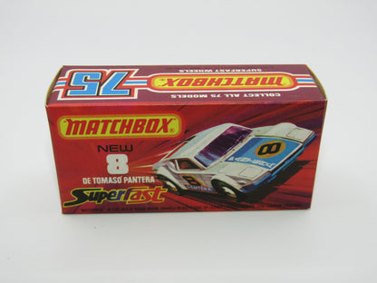 Matchbox Superfast 8C De Tomaso Pantera BABY BLUE Base (Japanese ISO GRIFO body colour)