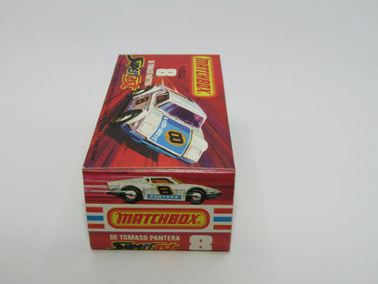 Matchbox Superfast 8C De Tomaso Pantera BABY BLUE Base (Japanese ISO GRIFO body colour)