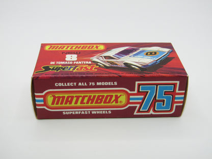 Matchbox Superfast 8C De Tomaso Pantera REVERSED BACKWARDS FACING Labels (both sides)
