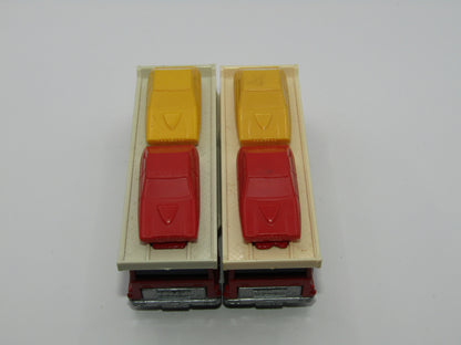 Matchbox Superfast 11C Car Transporter RED IVORY Carrier SILVER BASE