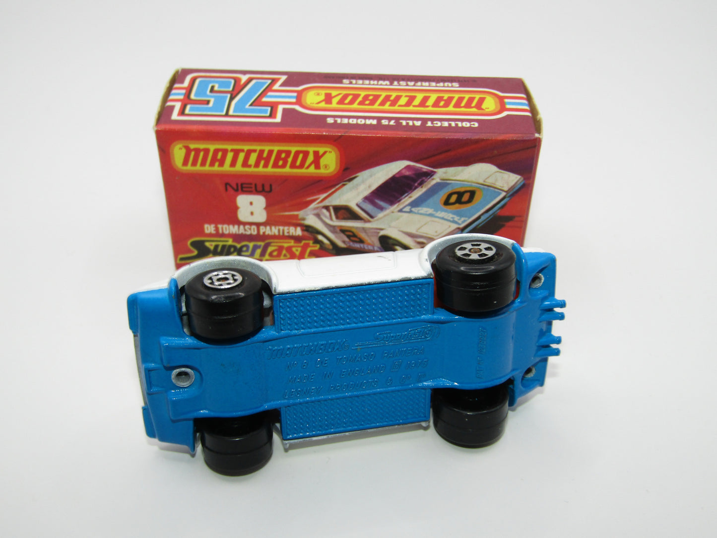 Matchbox Superfast 8C De Tomaso Pantera "CHECKERS" Label from 18A Field Car