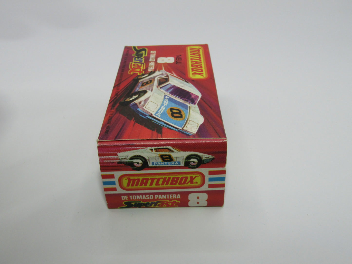 Matchbox Superfast 8C De Tomaso Pantera "CHECKERS" Label from 18A Field Car