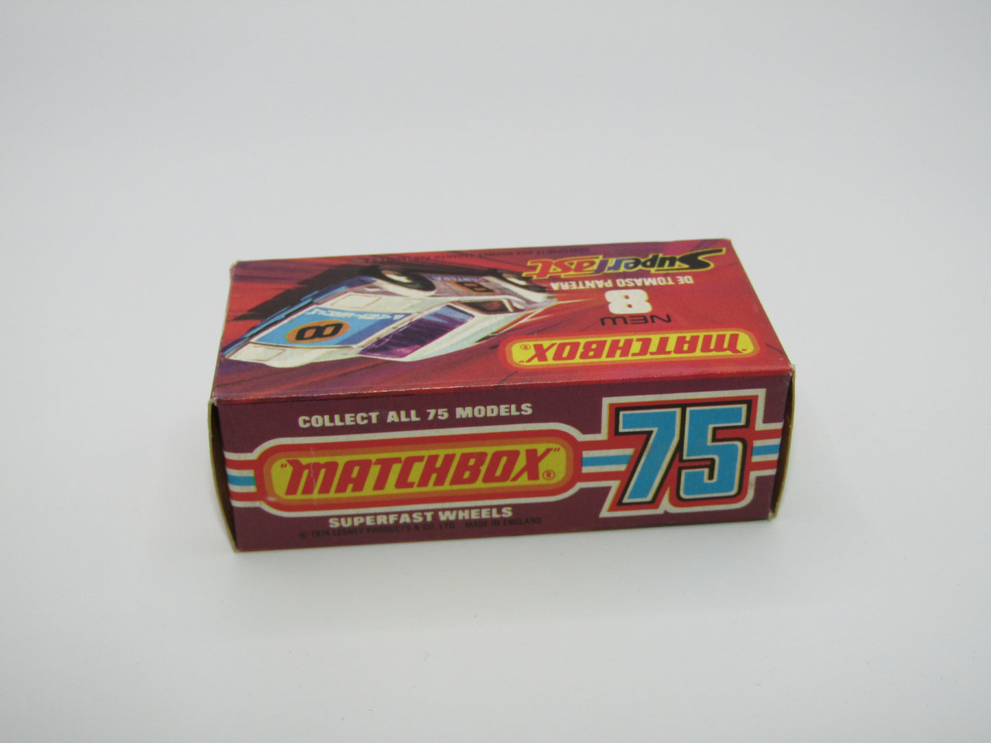 Matchbox Superfast 8C De Tomaso Pantera "9" Label Orange Interior