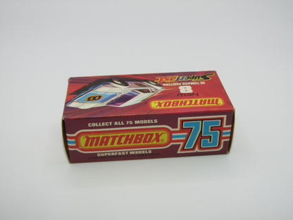 Matchbox Superfast 8C De Tomaso Pantera "9" Label Orange Interior