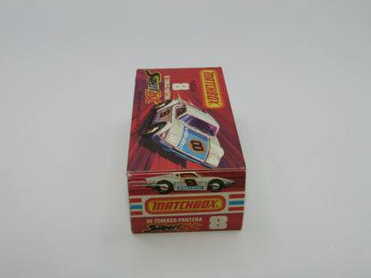 Matchbox Superfast 8C De Tomaso Pantera "9" Label Orange Interior
