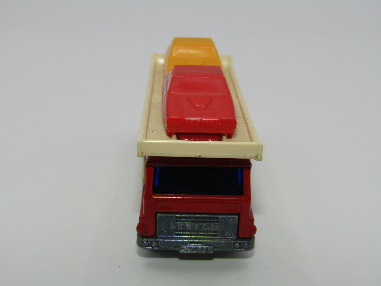 Matchbox Superfast 11C Car Transporter Red Unp Base Blue Car