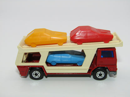 Matchbox Superfast 11C Car Transporter Red Unp Base Blue Car