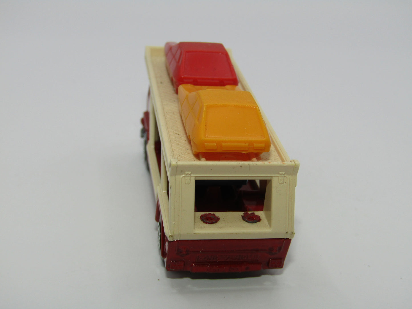 Matchbox Superfast 11C Car Transporter Red Unp Base Blue Car