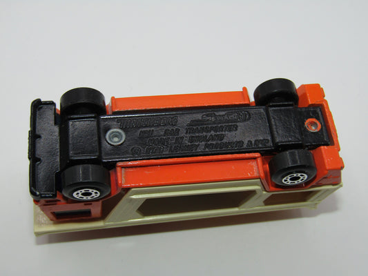 Matchbox Superfast 11C Car Transporter Orange GLOSS BLACK Base