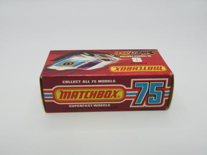 Matchbox Superfast 8C De Tomaso Pantera LIGHT ORANGE Interior Bonnet Label